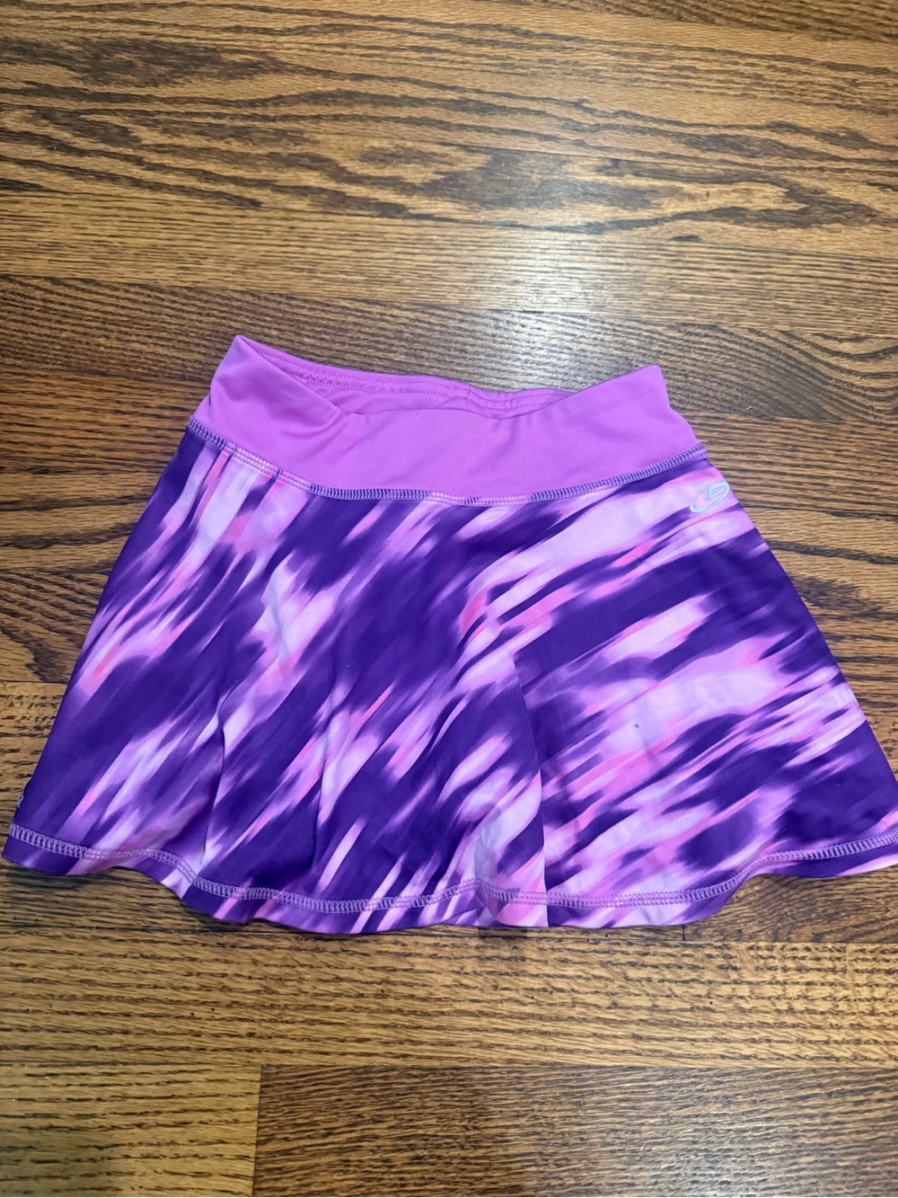 Girls' Purple Tie-Dye Athletic Skirt